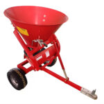 TRAILER TYPE BROADCAST FERTILIZER SPREADER / TOW-BEHIND SEED & FERTILIZER DISPENSER